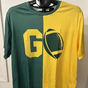 Green Bay color Football T-Shirt XL